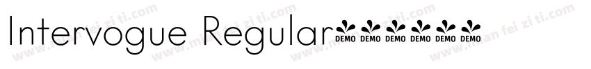 Intervogue Regular字体转换